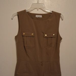 Brown Calvin Klein Professional Business Dress